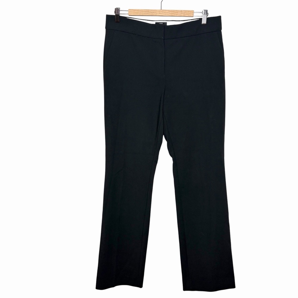 J Crew 365 Edie Pants Black Womens 12T Tall Career Dress Office Work Business